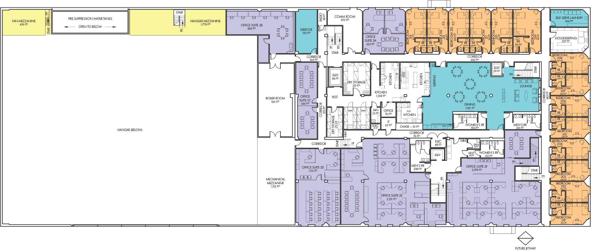 Deadhorse Aviation Center floor plans, level 2